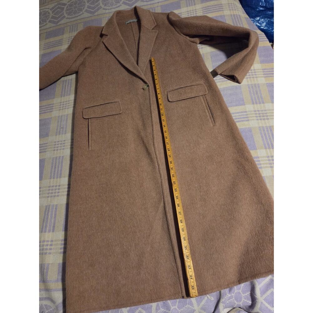 Vince Brushed Wool Alpaca Long Coat Vintage Rose Pink Large MSRP $695 Trench EUC - Picture 8 of 11